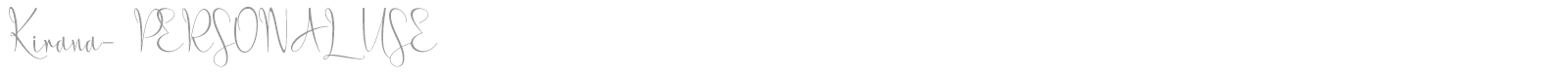 Kirana font preview